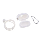 Max Silicone Protective Cover Case with Anti-Lost Strap for Apple AirPods White