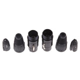Maxbell 2 Pieces 5Pin/5P XLR Connector Plug Female Audio Microphone Connector