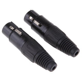 Maxbell 2 Pieces 5Pin/5P XLR Connector Plug Female Audio Microphone Connector