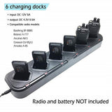 Maxbell 6-Way Six-Way Universal Rapid Multi Charger For BaoFeng BF-888S BF-777S