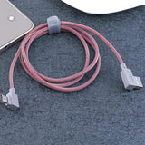Max 1Meter 3.3Ft USB to USB Type C Sync Charger Angled Cable Adapter Cord Pink