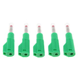 Maxbell 5Pieces 4mm Banana Plug for Test Probes Instrument Meter Connector green - Aladdin Shoppers
