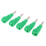Maxbell 5Pieces 4mm Banana Plug for Test Probes Instrument Meter Connector green - Aladdin Shoppers