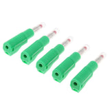 Maxbell 5Pieces 4mm Banana Plug for Test Probes Instrument Meter Connector green - Aladdin Shoppers