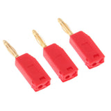 Max 5Pieces 2mm Banana Plug for Test Probes Instrument Meter Connector red