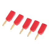Max 5Pieces 2mm Banana Plug for Test Probes Instrument Meter Connector red