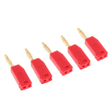 Max 5Pieces 2mm Banana Plug for Test Probes Instrument Meter Connector red