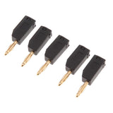 Max 5Pieces 2mm Banana Plug for Test Probes Instrument Meter Connector black