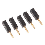 Max 5Pieces 2mm Banana Plug for Test Probes Instrument Meter Connector black