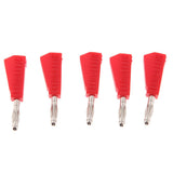 Max 5Pieces 4mm Banana Plug for Test Probes Instrument Meter Connector red