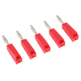 Max 5Pieces 4mm Banana Plug for Test Probes Instrument Meter Connector red
