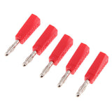Max 5Pieces 4mm Banana Plug for Test Probes Instrument Meter Connector red