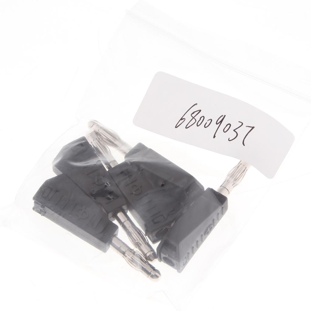 Max 5Pieces 4mm Banana Plug for Test Probes Instrument Meter Connector black