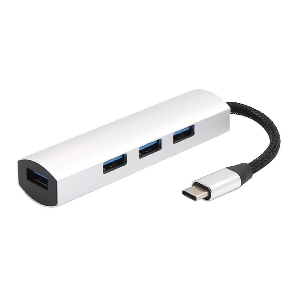 Maxbell Ultra Slim USB Type C Adapter, USB-C to 4 Ports USB-A 3.0 Converter Cable Compatible For USB Type C Devices