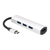 Maxbell Ultra Slim USB Type C Adapter, USB-C to 4 Ports USB-A 3.0 Converter Cable Compatible For USB Type C Devices
