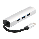 Maxbell Ultra Slim USB Type C Adapter, USB-C to 4 Ports USB-A 3.0 Converter Cable Compatible For USB Type C Devices