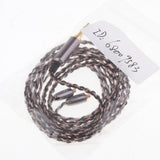 Maxbell Earphone Audio Cable DIY 3.5mm For SE215/SE315/SE425/SE535 Black and Pink