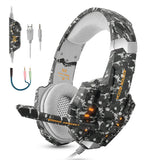 Maxbell Deep Bass Game Headphone Sound Over-Ear Gaming Headset with LED Light