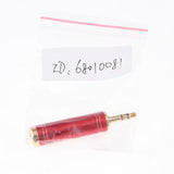 Max Gold Plated 3.5mm to 6.35 mm Male to Female Stereo Jack Adapter  red