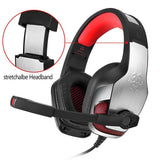 Maxbell Porfessional Gaming Stereo Headset Headphone with Mic LED Light Red