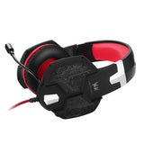 Maxbell G1000 3.5mm PC Bass Stereo Headphones LED Light Gaming Headset Black and red