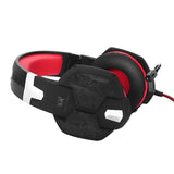 Maxbell G1000 3.5mm PC Bass Stereo Headphones LED Light Gaming Headset Black and red