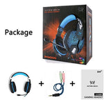 Maxbell G1000 3.5mm PC Bass Stereo Headphones LED Light Gaming Headset Black and red