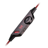 Maxbell Gaming Stereo Headset Soft Earmuffs Headphone with Mic LED Black and Red