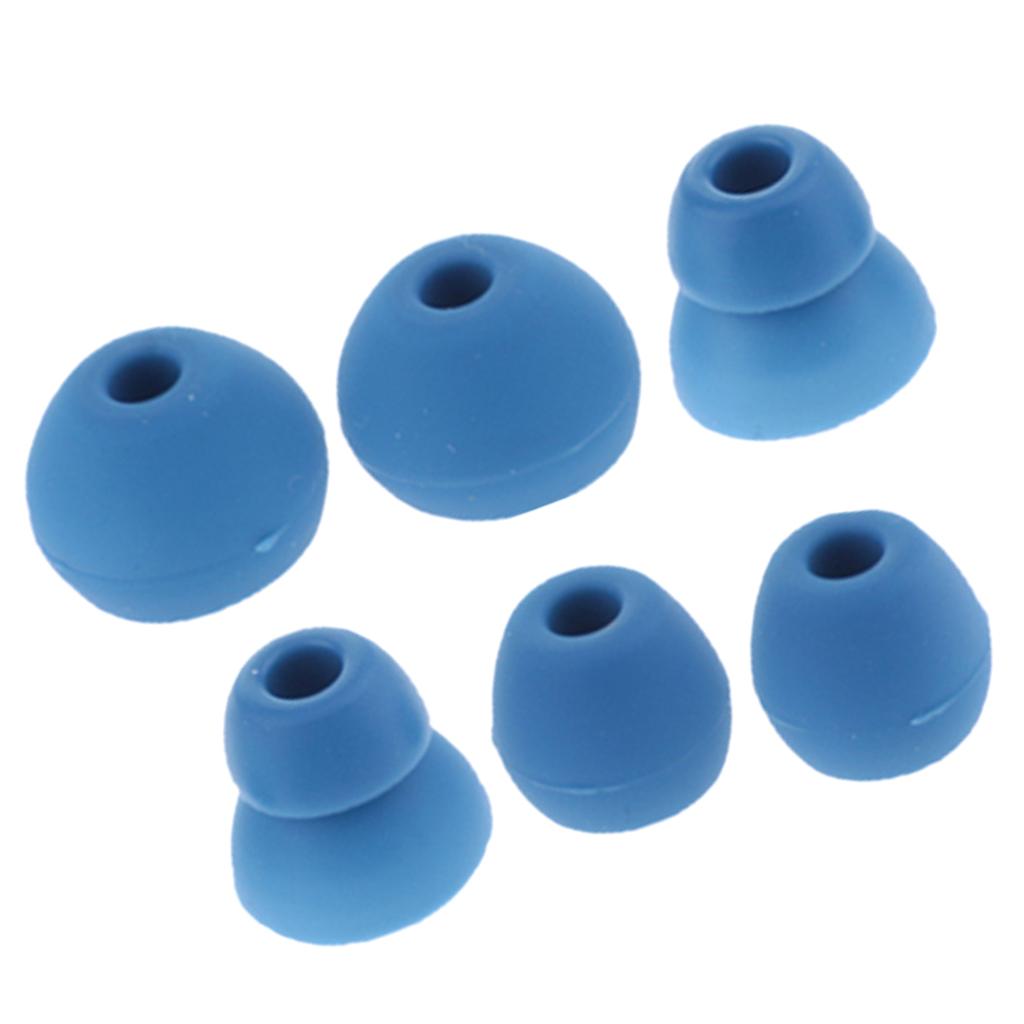 Max S+M+L Silicone Eartips For BeatsX, Powerbeats 1 2 3 and urBeats3 blue