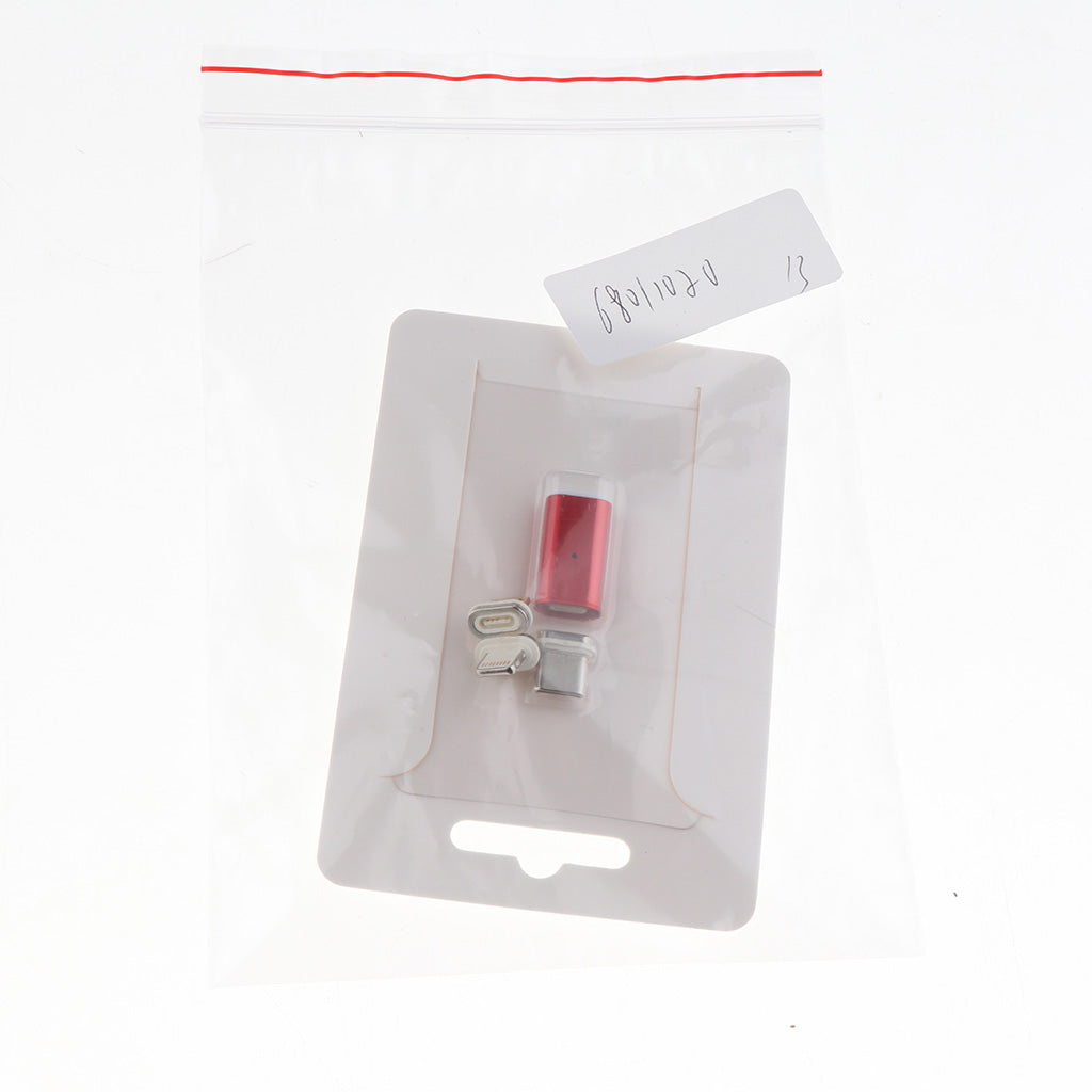 Maxbell Type C Port Magnetic Adapter Charger For iPhone IOS Android Type C Red