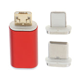Maxbell Type C Port Magnetic Adapter Charger For iPhone IOS Android Type C Red