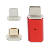 Maxbell Type C Port Magnetic Adapter Charger For iPhone IOS Android Type C Red