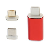Maxbell Type C Port Magnetic Adapter Charger For iPhone IOS Android Type C Red