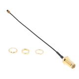 Max Antenna WiFi Pigtail Cable IPX to SMA Coaxial  Black 20cm