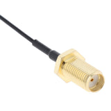 Max Antenna WiFi Pigtail Cable IPX to SMA Coaxial  Black 20cm