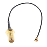 Max Antenna WiFi Pigtail Cable IPX to SMA Coaxial  Black 20cm