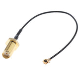 Max Antenna WiFi Pigtail Cable IPX to SMA Coaxial  Black 20cm