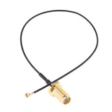 Max Antenna WiFi Pigtail Cable IPX to SMA Coaxial  Black 30cm