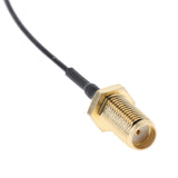 Max Antenna WiFi Pigtail Cable IPX to SMA Coaxial  Black 30cm