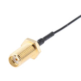 Max Antenna WiFi Pigtail Cable IPX to SMA Coaxial  Black 60cm