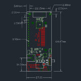Maxbell TTGO LoRa32 V2.1 433MHz ESP32 OLED 0.96 Inch Bluetooth WIFI Wireless Module