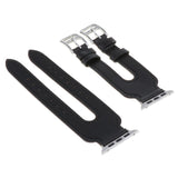 Maxbell 38mm Genuine Leather Strap Band Bracelet for Apple Watch Black