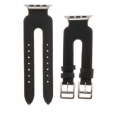 Maxbell 38mm Genuine Leather Strap Band Bracelet for Apple Watch Black