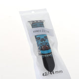 Maxbell Leather Watch Band Sport Fitness Bracelet Strap for Apple Watch 4 Blue