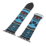 Maxbell Leather Watch Band Sport Fitness Bracelet Strap for Apple Watch 4 Blue