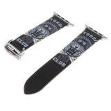 Maxbell Leather Watch Band Sport Fitness Bracelet Strap for Apple Watch 4 Black