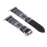 Maxbell Leather Watch Band Sport Fitness Bracelet Strap for Apple Watch 4 Black