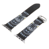 Maxbell Leather Watch Band Sport Fitness Bracelet Strap for Apple Watch 4 Black