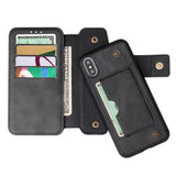 Maxbell Shockproof Multifunctional Wallet Phone Case for Apple iPhone XS MAX Black - Aladdin Shoppers