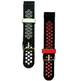 Maxbell 2 Pieces Replacement two-color Silicone Watch Wrist Sport Band Straps